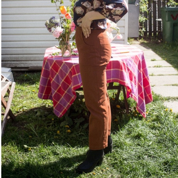 Eve Gravel Reed Pants - Size L - Terracotta - Picture 2 of 13